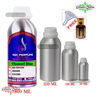 Minyak Wangi "-CHANNEL BLUE-" 100% Original Attar/Perfume Roll On 500/ 250/ 100/ 50ML