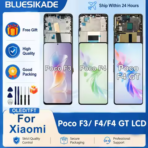 OLED For Xiaomi Poco F3 F4 Display M2012K11AG 22021211RI LCD Screen Digitizer Assembly For Poco F4 G