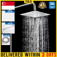 💛[SPOT] 304 Stainless Steel Shower Head 360° Rotatable Rainfall Showerhead Square Bathroom Bidet Spray Set