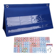 CVC Words Phonics Pocket Chart Word Building Desktop Tent Flash Cards Educational for Preschool Kind