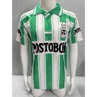 97-98 GM Classic Green and White Retro Short-Sleeve Soccer Jersey S-XXL