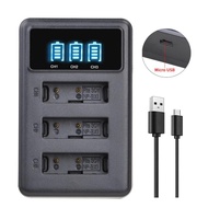全新 NP-BX1 Sony 相機 攝錄機電池 3插槽USB LCD充電器 Brand New Sony NP-BX1 Battery 3 Slot USB LCD Charger Compatibl