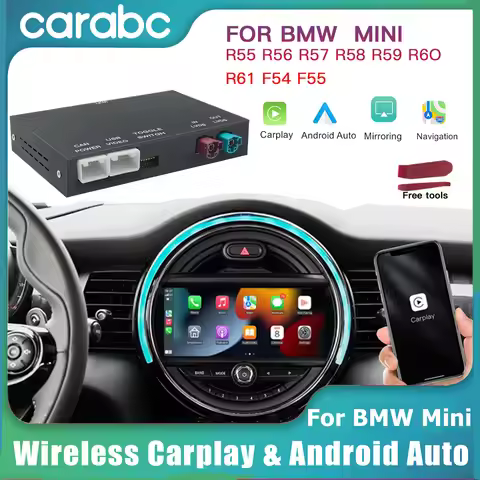 CARABC Wireless carplay Android Auto For BMW Mini Cooper NBT CIC R55 R56 R57 R58 R59 R60 R61 AirPlay