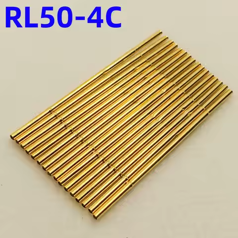 20/100PCS RL50-4C Test Pin PL50-B Receptacle Brass Tube Needle Sleeve Seat Crimp Connect Probe Sleev
