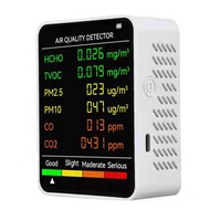 6in1 Air Detector PM2.5/PM10 Carbon Monooxide/Carbon Dioxide/Formaldehyde Detector
