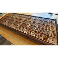 Khat Frame Asmaul Husna Kufi Ukiran Kayu Solid 99 Nama Allah Islamic Calligraphy Hadiah Eksklusif Wa