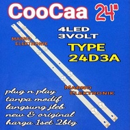 COOCAA 24IN 24D3A COCA 24D3A 4K 3V LED TV BACKLIGHT