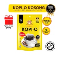 Kluang Black Coffee Cap Televisyen Kopi-O Kosong (10 sachets x 10gm) Kopi O Kluang Cap TV Resealable Zipper Pack