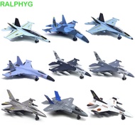 RALPHYG Aviao Plane Model, Diecast with Light Sound Fighter Aircraft Toy, Cake Topper Simulation F16