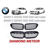 BMW G20 G30 G28 G38 M340i Front Grille Diamond Meteor Kidney Grilles Bumper Grill For BMW 3 5 series