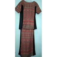 set baju sepasang motif borneo
