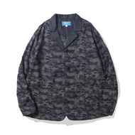 GOC Studio 提花迷彩牛仔繩結西裝外套