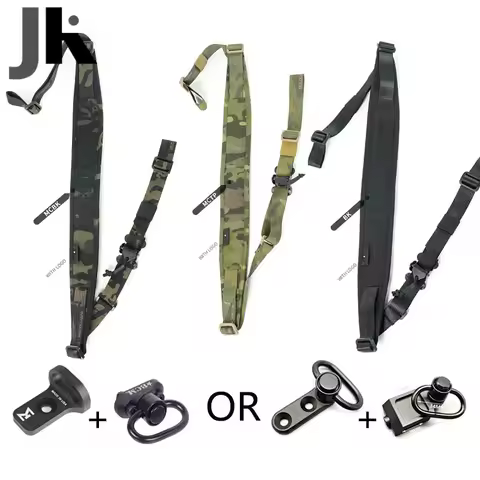 Tactical Adjustable 1/2 Point Crossbody Rope Nylon Rifle Shoulder Strap Outdoor Hunting AR15 Gear Sl