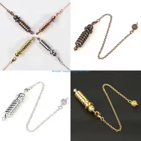 E56A Healing Spirit Amulet Pendule Pendant Screw Pendulum Dowsing Reiki Pendant