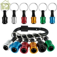 12Pcs Drill Bit Holder 1/4 Inch Hex Shank Drill Bit Holder Aluminum Alloy Drill Bit Keychain SHOPABC