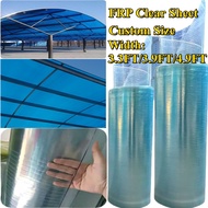 Greenhouse Flat Transparent Polycarbonate Awning Sheet Roof/Atap Cerah Lutsinar Murah Rata/Transpare