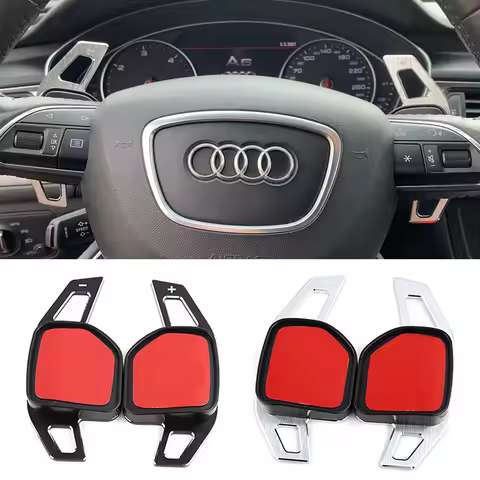 For Audi S3 S5 S6 SQ5 A3 8P 8V A4 B8 8K A5 A6 4G C7 A7 C6 Q3 Q5 Car Steering Wheel Shifter Paddles E
