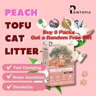 2PCS【COD】 PAWTOPIA.cat litter tofu pasir kucing tofu tandas kucing litter cat tofu litter pasir kuci