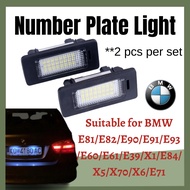 BMW E81/E82/E90/E91/E93/E60/E61/E39/X1/E84/X5/E70/X6/E71 Number Plate Light Auto License Plate Light