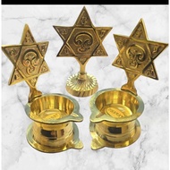 Brass Diya - Om Saravana Bhava Deepam |Pure Brass Oil Lamp for Puja | Lord Murugan | Karthikeya vila