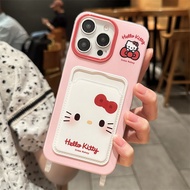 Hello Card Holder Anti-Scratch Casing hp Redmi 13X 13C 14C A5 15C Note15 Pro Plus 5G Note 14 Pro Plu