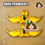 Black resin-coated wings wing/ black-soledPRAMUKA
