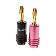 Nakamichi Speaker High Quality Banana Plug 24K Gold Plated Pure Copper Connector Plug Jack