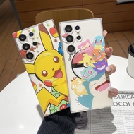 For Samsung S25 Ultra S24 S23 FE S22 S21 Cartoon Pokemon Phone Case For Samsung A55 A56 A16 A17 A15 