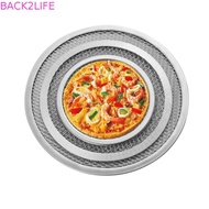BACK2LIFE Pizza Tools High Quality 1 pcs Aluminium Mesh for Oven Baking Flat Pizza Screen