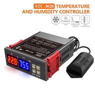 STC-3028 เครื่องควบคุมอุณหภูมิ Temperature Humidity Controller Meter AC110-220V 10A Display Thermostat with Probeเครื่องควบคุมอุณหภูมิ