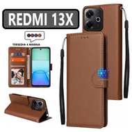 HP XIAOMI REDMI 13X CASE FLIP LEATHER WALLET PREMIUM FLIP CASE OPEN CLOSE XIAOMI REDMI 13X FLIP CASE
