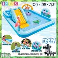 Intex 57161 Inflatable Jungle Adventure Play Centre Swimming Pool with slide Kolam Mandi Gelongsor Playground Pool 滑梯泳池