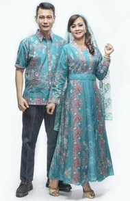 BATIK SARIMBIT GAMIS,BATIK COUPLE MODERN KD KOMBINASI BROKAT