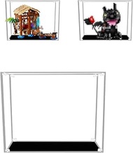 Acrylic Display Case for Lego 75636 10375 Windmill Village Hut (NOT Included The Model)