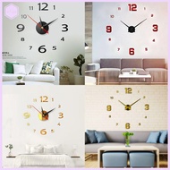 NEMOPH Modern Design Living Room Home Decoration Acrylic Quartz Horloge Wall Clock Mirror Surface Clocks Wall Sticker Clock