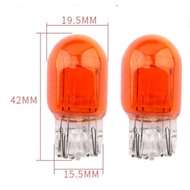 (1pcs) 12V T20 WY21W Bulb Signal light Amber Yellow single Filament