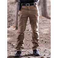 Consul Autumn Tactical Trousers Men Loose IX9 Outdoor Multi-pocket Overalls Pure Cotton Stretch IX7 