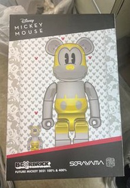 Bearbrick 2G Sorayama X Disney Future Mickey 400%+100%