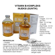 Vitamin B Complex 100ml Injeksi Hewan Ternak Atau B-Kompleks Obat Suntik Untuk Meningkatkan Produkti