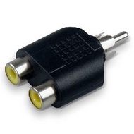 RCA jack Y Splitter AV Audio Video Plug Adapter 1 Male to 2 Female (5 PCS)