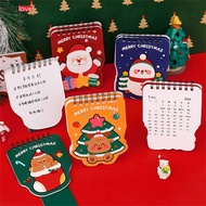 2024 Christmas Special-shaped Cartoon Design Desk Calendar Christmas Cartoon Calendar Mini Desktop Ornaments Small Desk Calendar homelove
