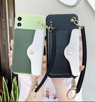 4944可插卡八達通皮套手機電話殼IPHONE SE2 11 PRO 7 8 X PLUS XS XR MAX