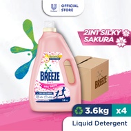 [Bundle of 4] Breeze 2 in 1 Liquid Detergent 3.6kg