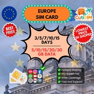 【🇪🇺 Europe SIM Card】【Can T1KTOK】【Europe 33 Countries】Europe 5G SIM Card 欧洲33国家