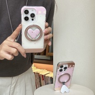 Case for iPhone 13 14 15 16 Pro Max Apple iPhone Case Folding Stand Magnetic Suction