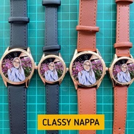 JAM CUSTOM WATCH Couple Set Murah | Custom Nama Tulisan Gambar Logo Capal | Leather | Perfect Birthd