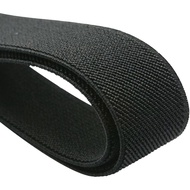 Strapcrafts 1-Inci dengan 5-Lapangan Hitam Berwarna Dua Sisi Twill Bukan Gulung Wowen Anjal 72300