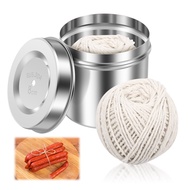 2 Pcs Kitchen Twine with Stainless Steel Dispenser 213FT Cooking String Natural Cotton Butcher Twine