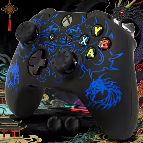 Fit forxbox one x Controller Case Joystick Accessories For xbox one x Gamepad Skin Laser Engraved Si