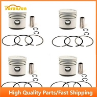 New 4 Sets STD Piston Kit With Ring 30A17-00050 Fit For Mitsubishi K4E Engine 76MM